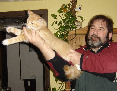 Egbert mit fünf Monaten / five months old